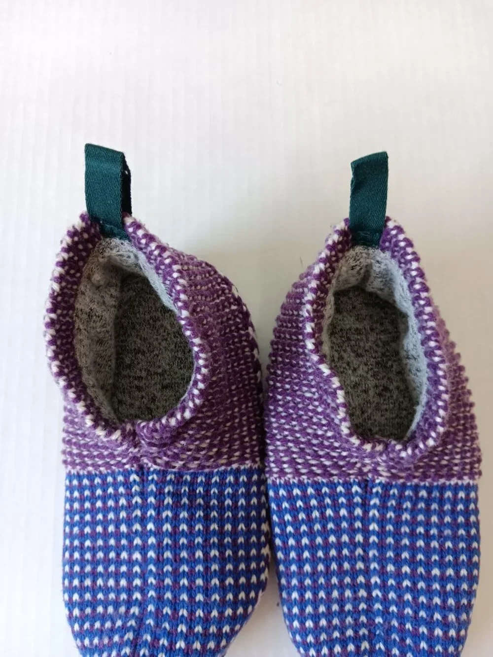 Bombas Kid's Purple/Blue Birdseye Gripper Slipper Size 11-13
